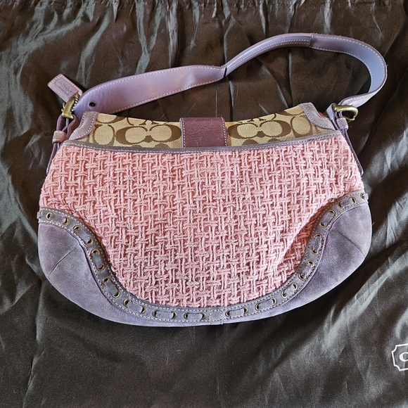 RARE Authentic Vintage Coach Signature Bag - Picture 2 of 13